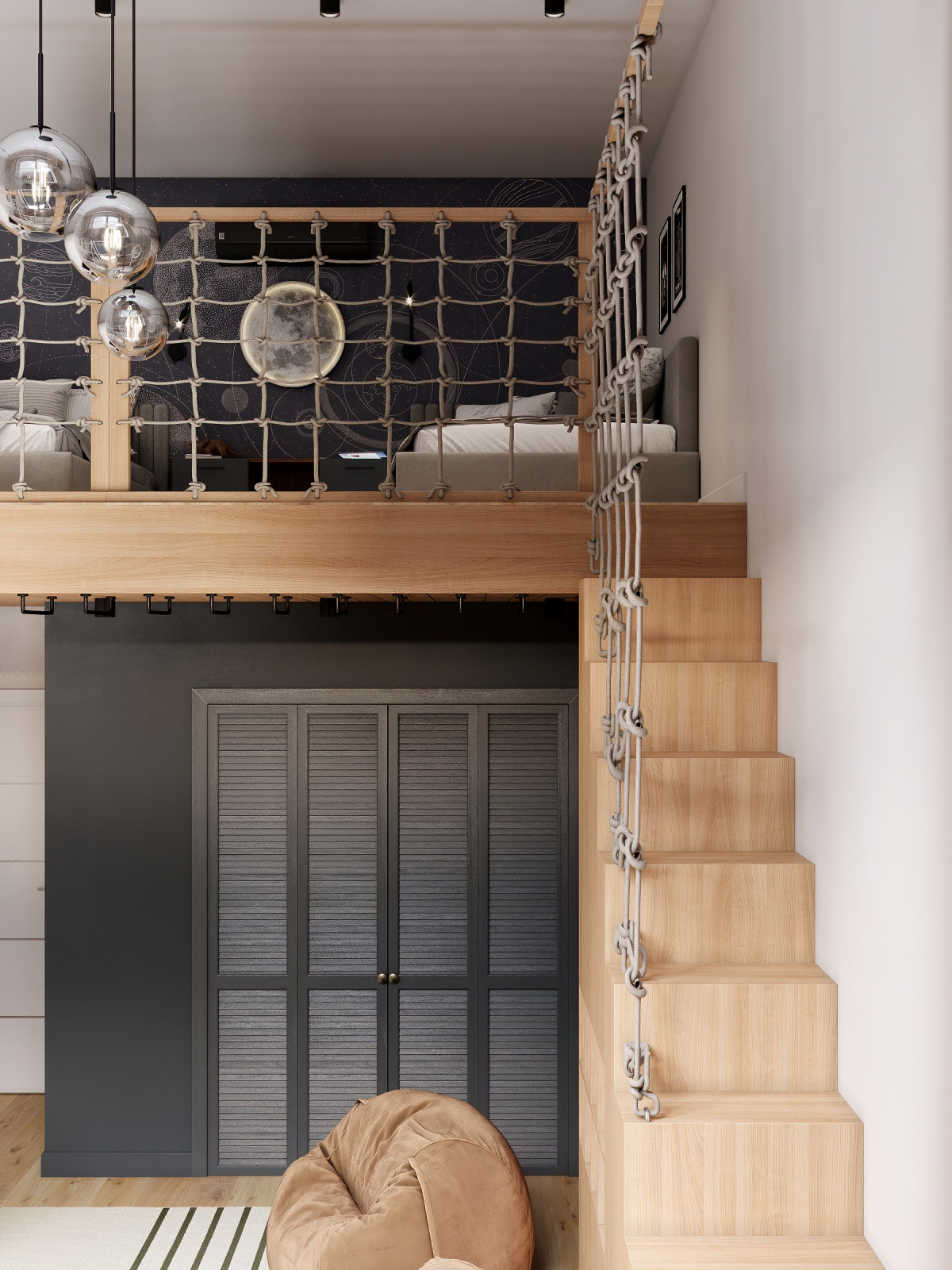 Двухуровневая квартира в стиле "ваби-саби". ЖК Событие