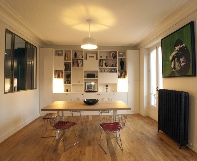Bourg la Reine transitional-dining-room