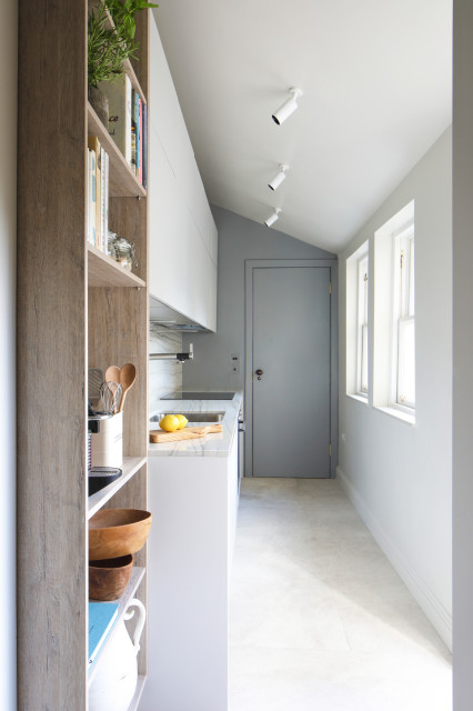 Contemporary Compact Kitchen, Edinburgh contemporary-koek