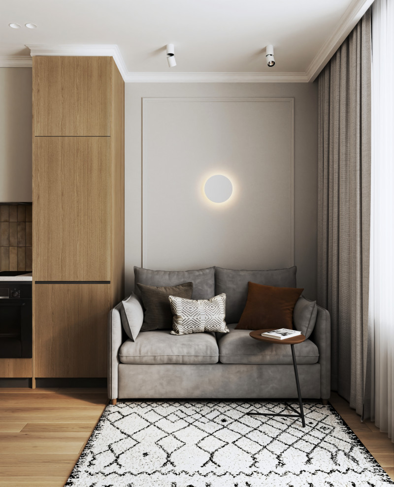 Дизайн 1-комнатной квартиры в ЖК «Приморский квартал»