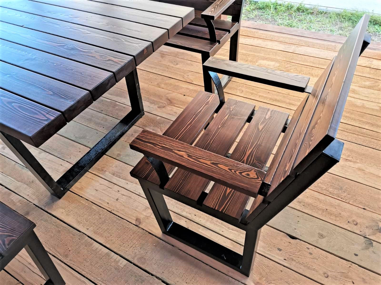 Садовая мебель из массива