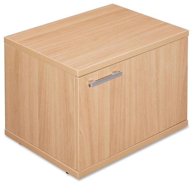 Lorell Concordia Series Latte Laminate Desk Ensemble, 17.8 X 16.5 X 23.6