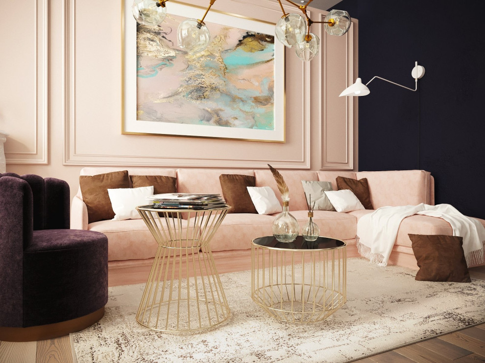 Дизайн гостиной в ЖК "Первомайский", г. Тула