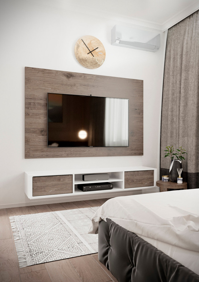 Спальня в светлый тонах