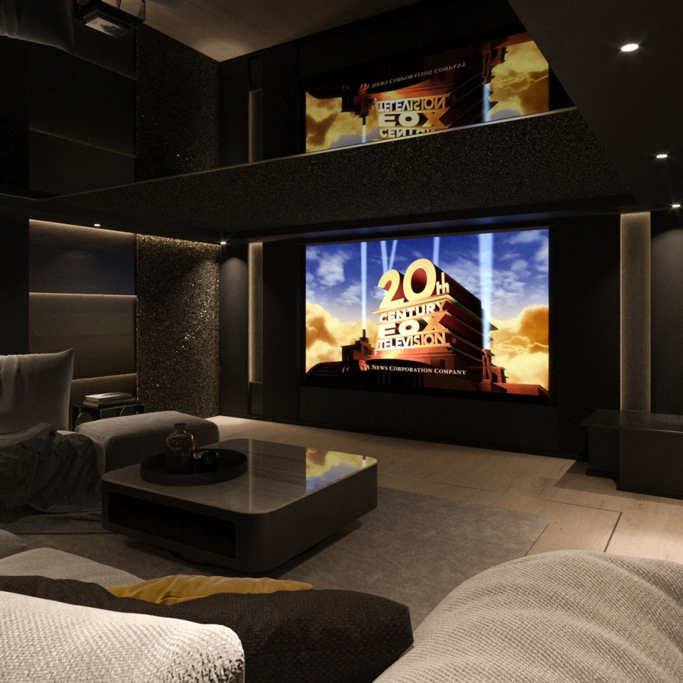 Example of a home theater design in Dusseldorf