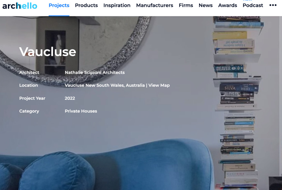 IN THE MEDIA | Archello Feature - Leichhardt & Vaucluse Projects