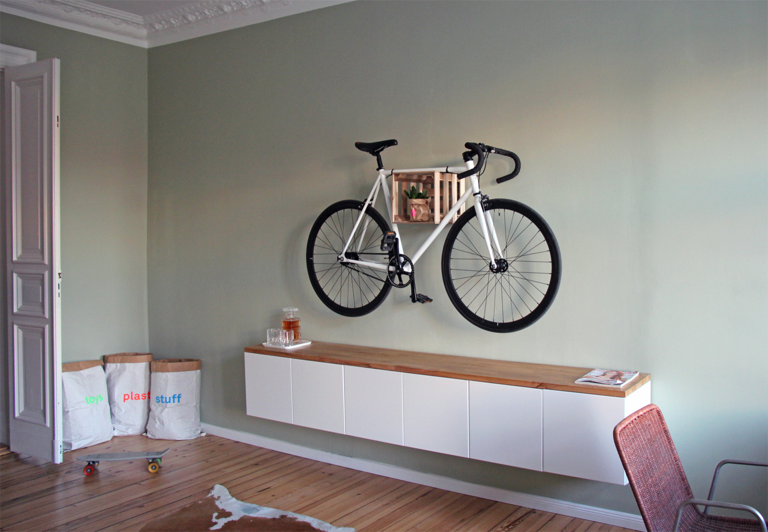 Hereingeradelt! So verstaut man das Fahrrad in der Wohnung