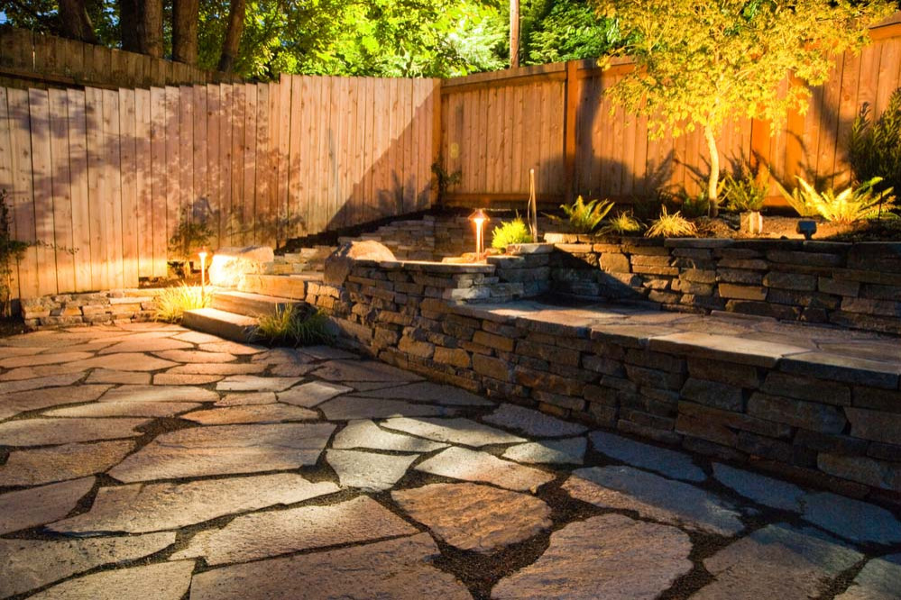outdoor oasis hardscape