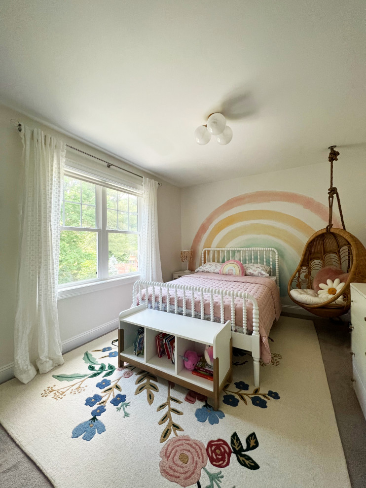 This is an example of a modern kids' bedroom in Boston.