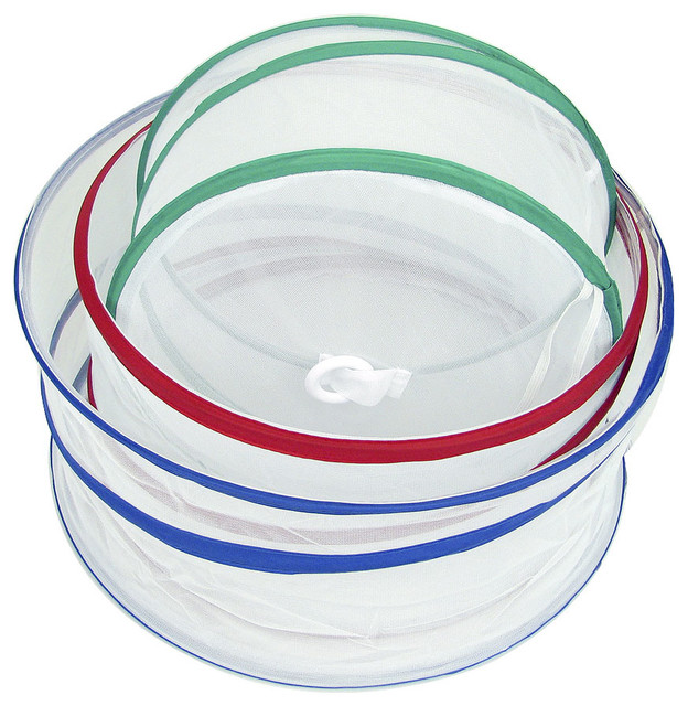 Set of 3 PopUp Outdoor Food Covers by Chef Buddy Contemporary Food