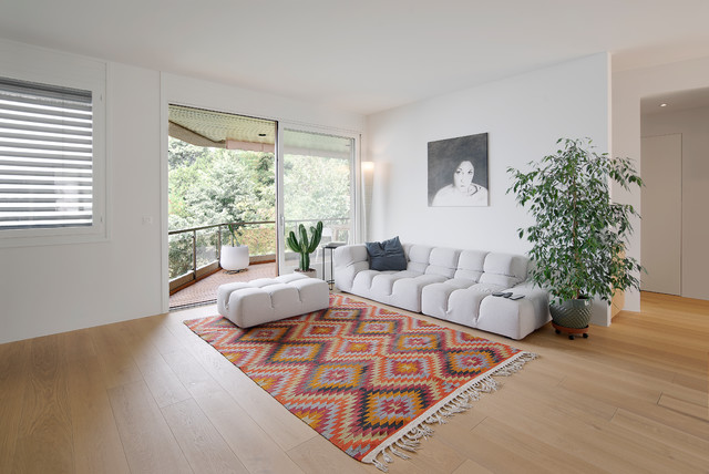 Appartamento M contemporary-vardagsrum