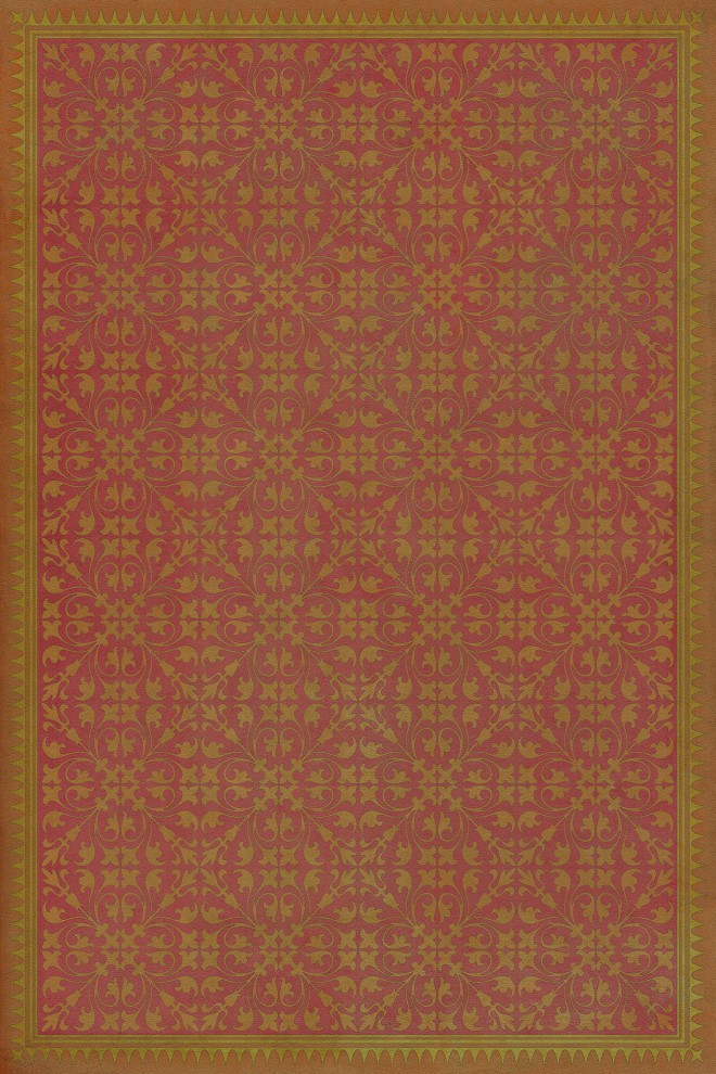 Pattern 21 Jabberwocky 20x30 Vintage Vinyl Floorcloth
