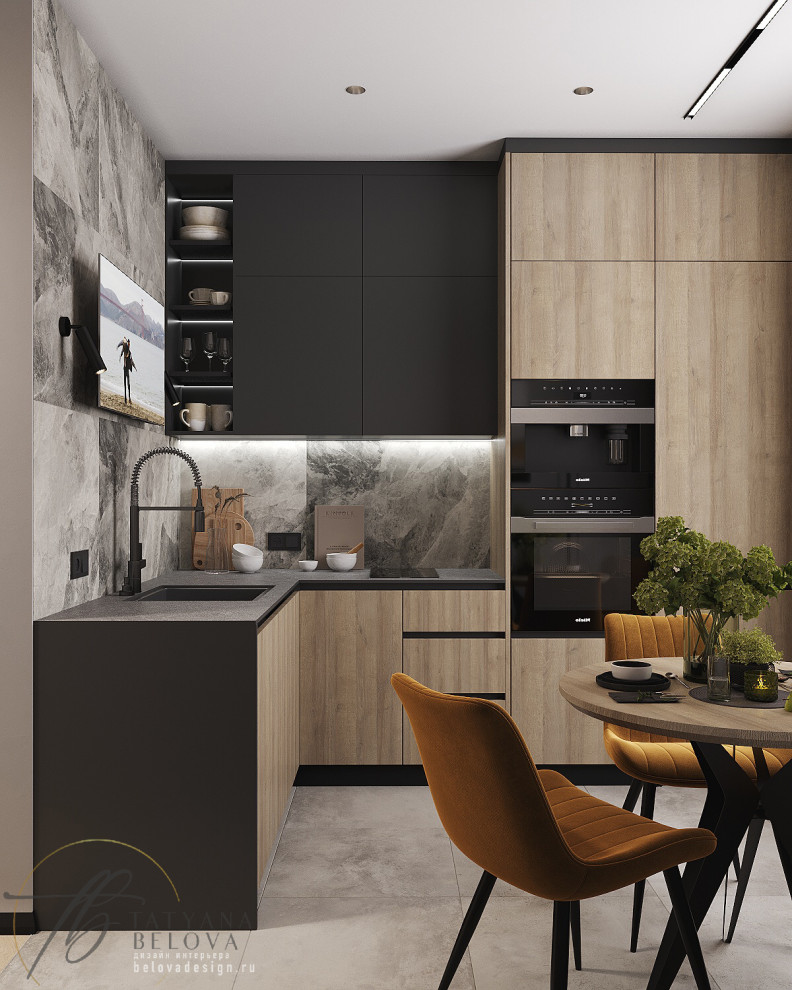 Современный стиль с элементами лофта, 80 м2