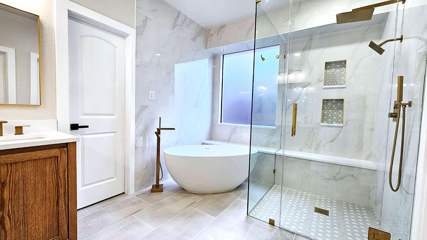 Frisco TX - Roschelle Full Master Bathroom Remodeling