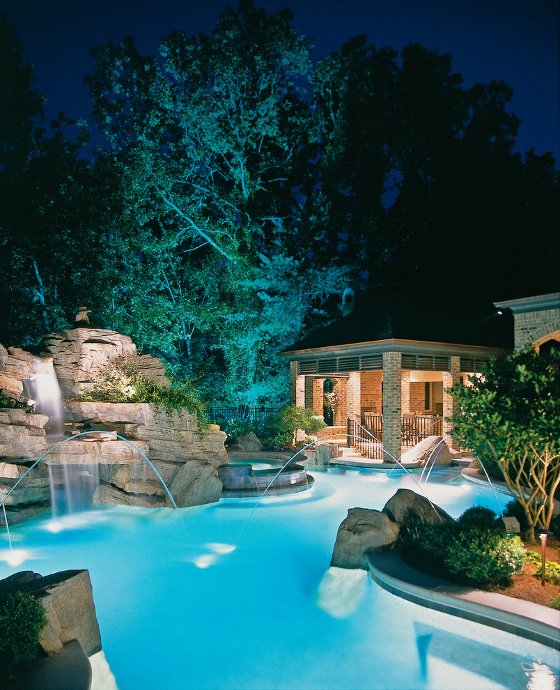 This is an example of a mediterranean pool in Atlanta.