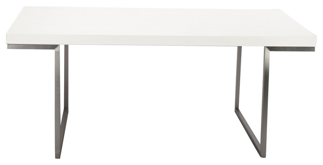 Repetir Dining Table Transitional Tables By Moe S Home Repetir Dining Table White Lacquer