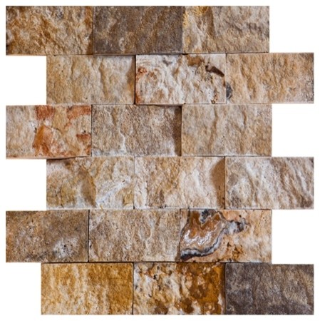 2 X 4 Scabos Split Face Tumbled Travertine Tiles On 12 2 X 4 Scabos Split Face Tumbled Travertine Tiles On