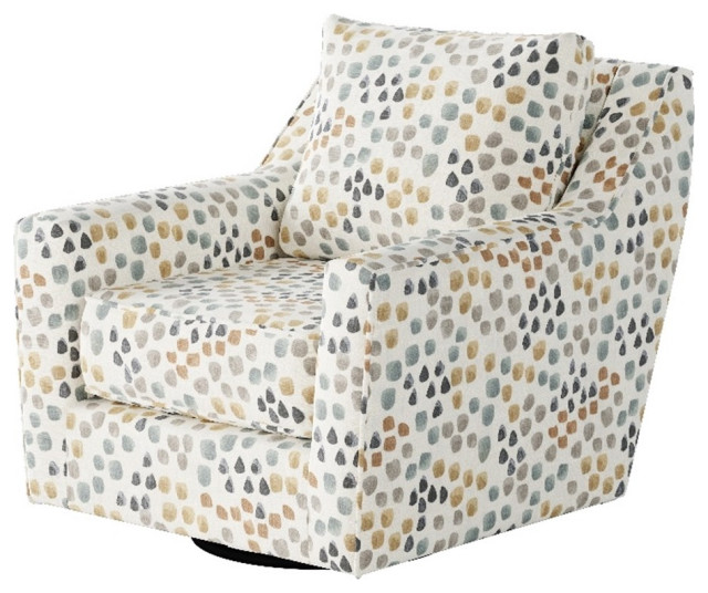 Southern Home Furnishings Pfeiffer Canyon Swivel Glider Accent Chair in
