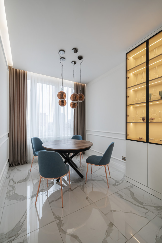 Modelo de comedor escandinavo pequeño