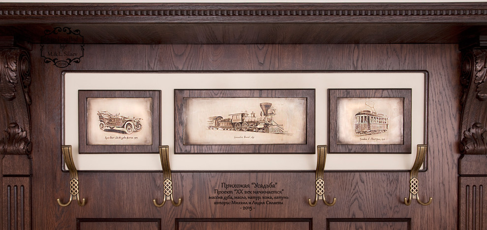 Графика на дубе для украшения интерьера.