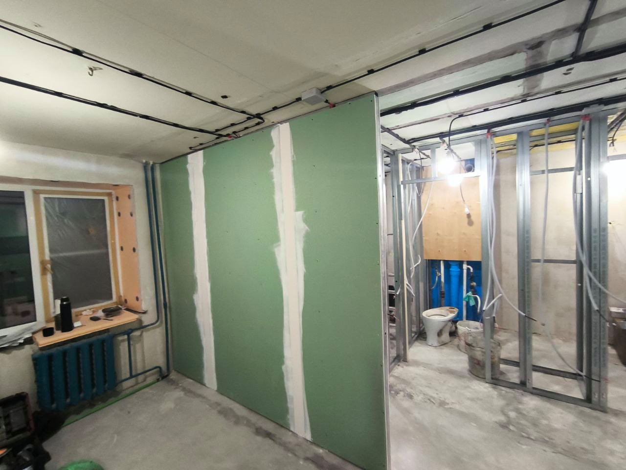 Капитальный ремонт двухкомнатной квартиры 56 м2 на Кораблестроителей 19. (2025г)