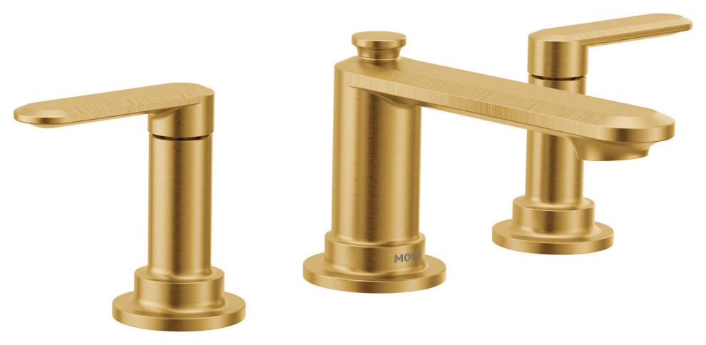 Moen TV6507 Greenfield 1.2 GPM Widespread Bathroom Faucet - Brushed Gold