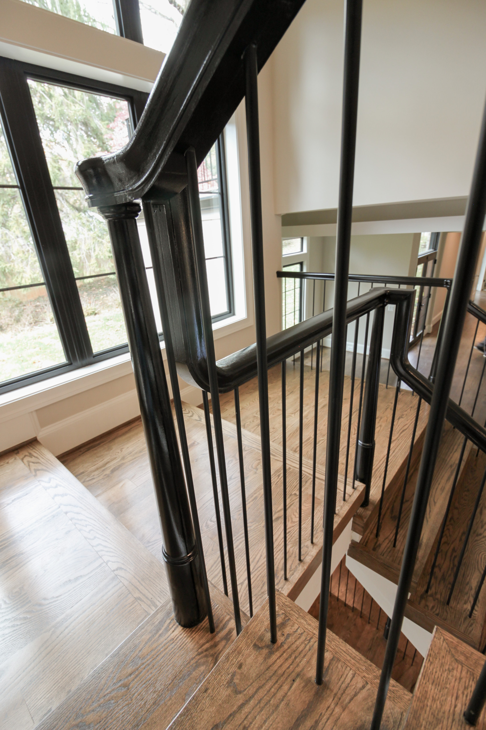 89_Eclectic and Edgy Staircase in French Contemporary Residence, McLean VA 2210
