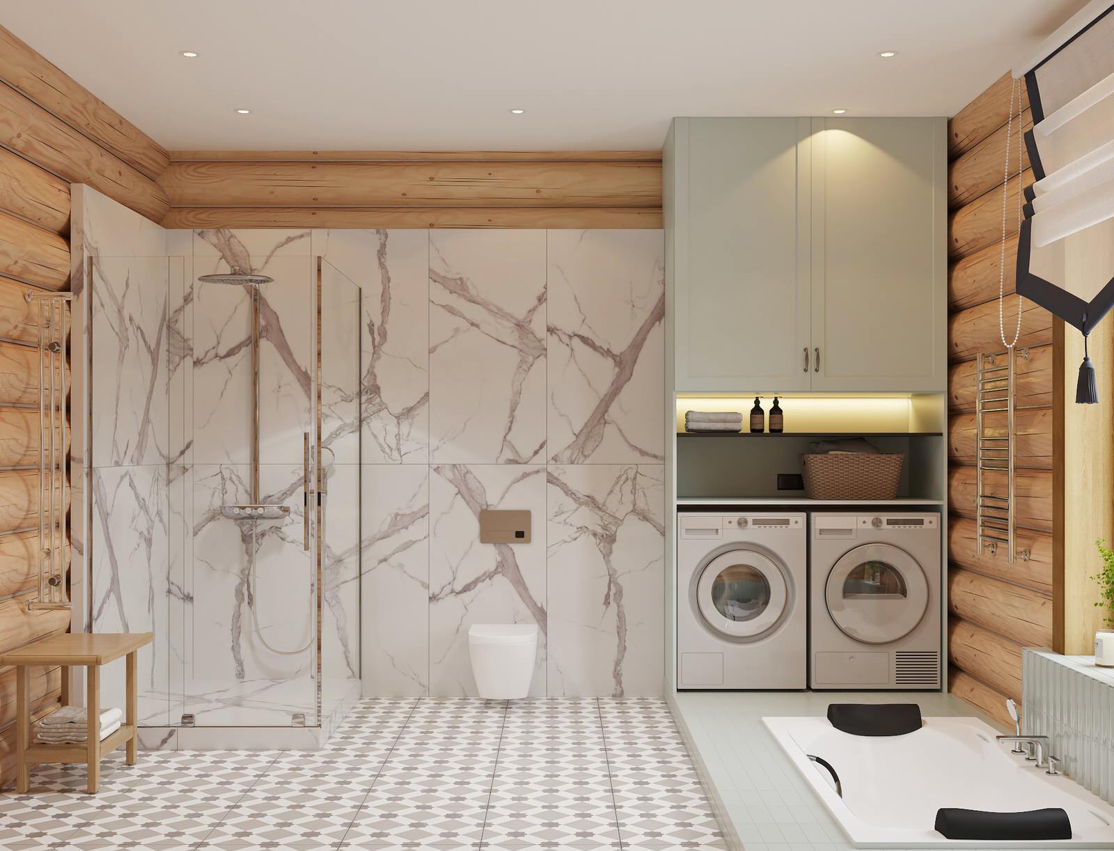 Дизайн проект дома из рубленного бревна