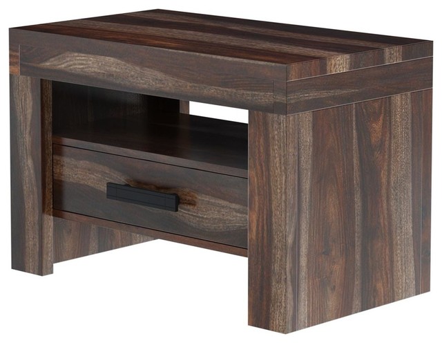 Roanoke Rustic Solid Wood One Drawer Nightstand Roanoke Rustic Solid Wood One Drawer Nightstand