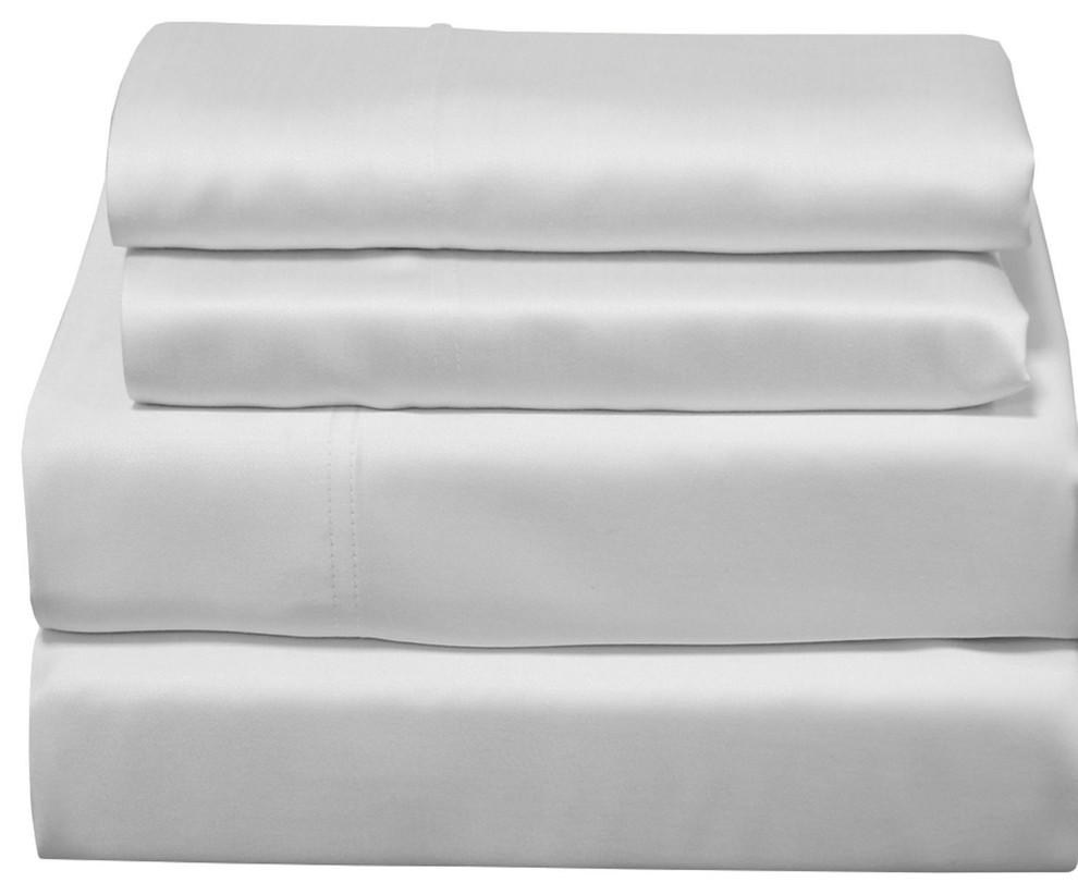 Silky Soft 100 Bamboo Sheet Set, 600 TC Traditional Sheet And