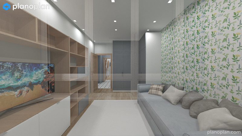 3х-комнатная квартира для семьи с 4мя детьми в скандинавском стиле