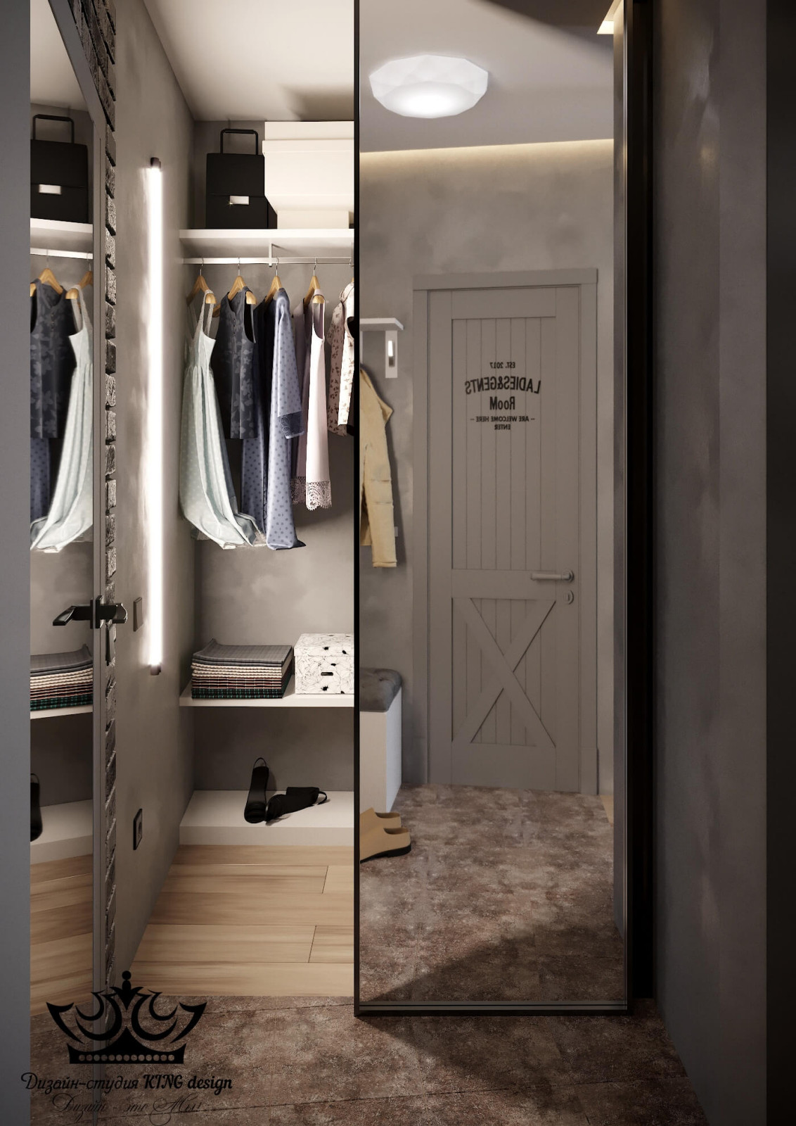 Маленькая студия с нестандартной планировкой