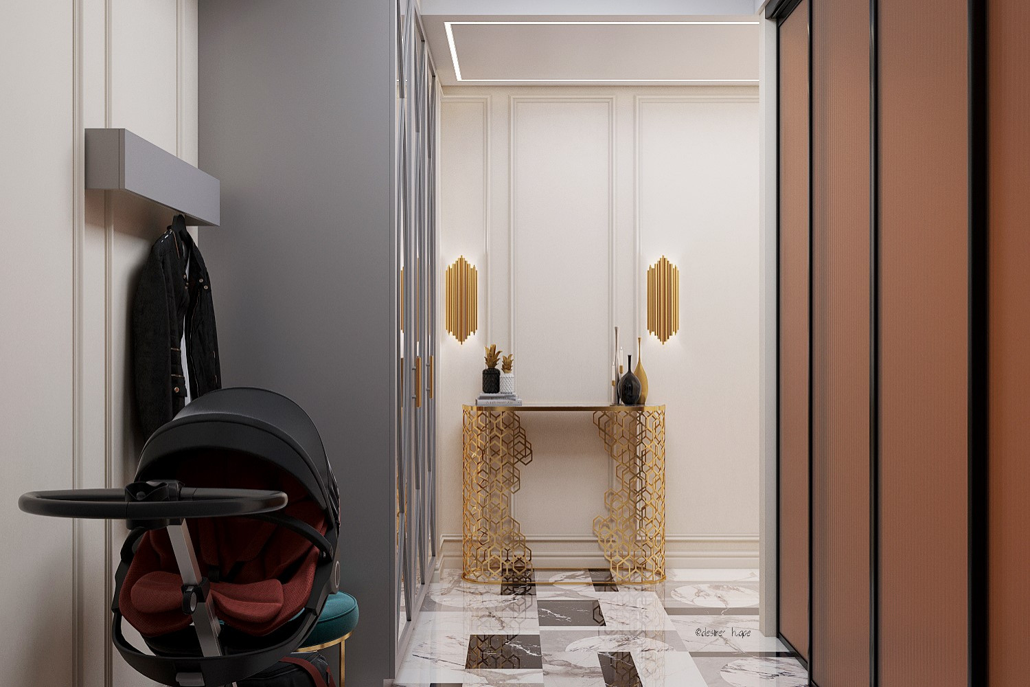 Прихожая с элементами Арт-деко