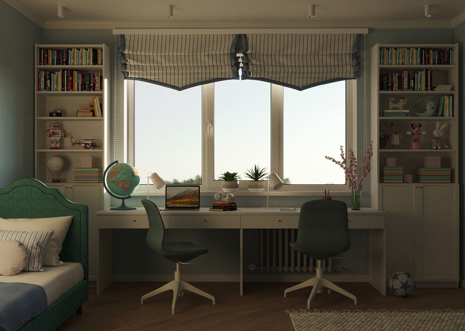 Детская комната для мальчика и девочки