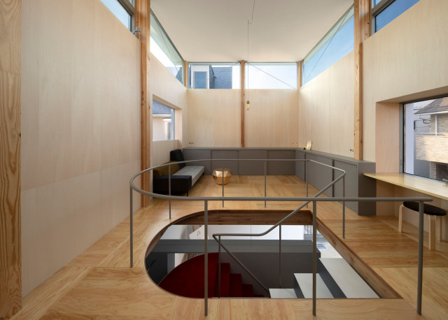 CLERESTORY HOUSE moderno-soggiorno