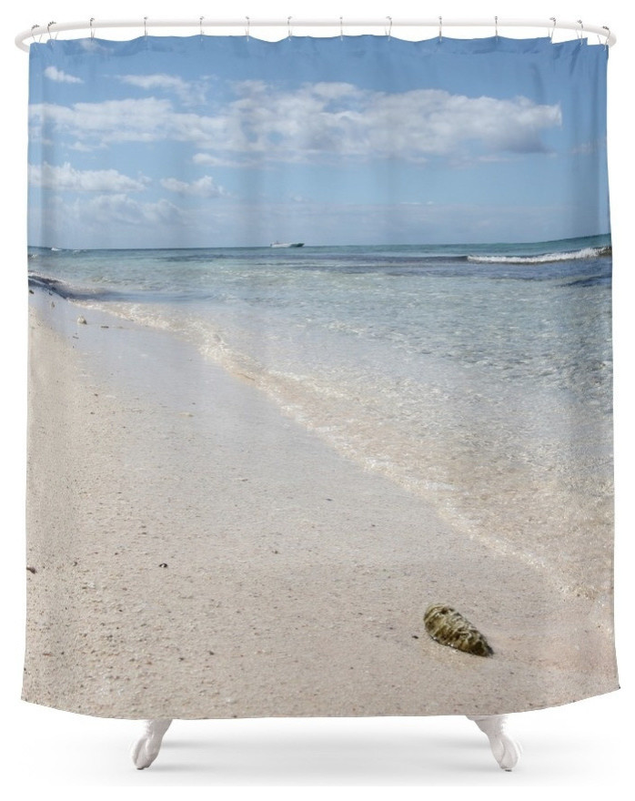 Caribbean Paradise Beach Shower Curtain Beach Style Shower
