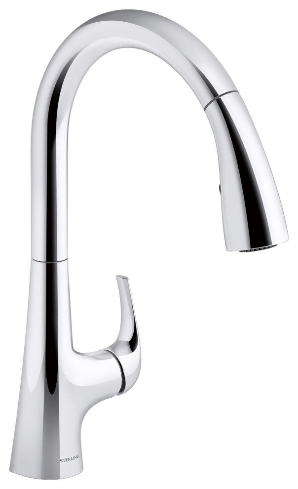 Sterling 24274 Medley 1.5 GPM 1 Hole Pull Down Kitchen Faucet - Polished Chrome