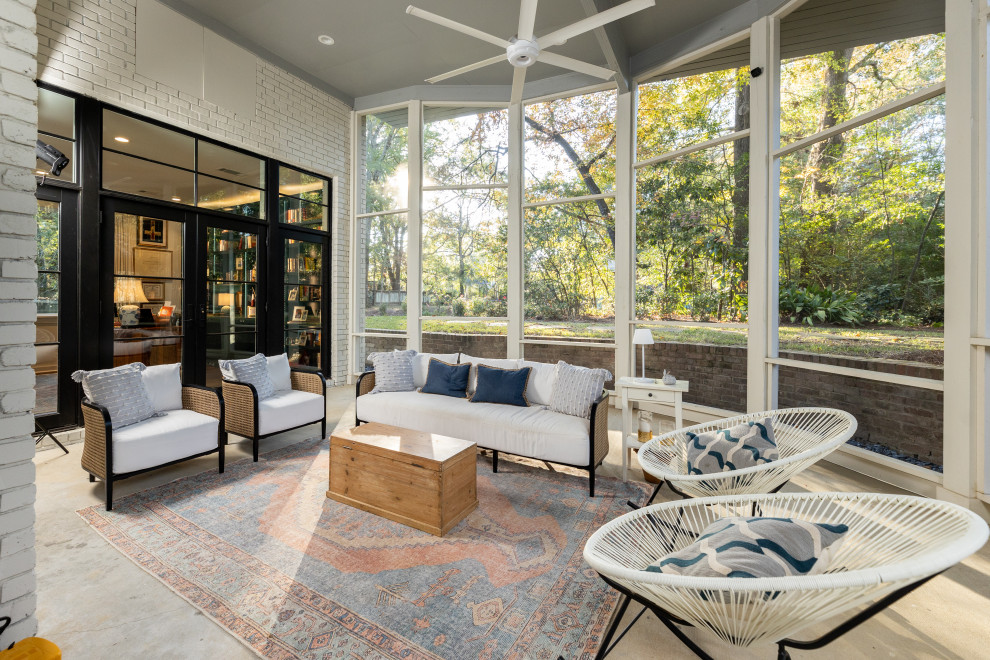 Mid-Century Remodel and Addition - Midcentury - Sunroom - Jackson - by ...