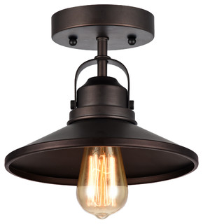 Nikki Ceiling Light Fixture, Rubbed Bronze