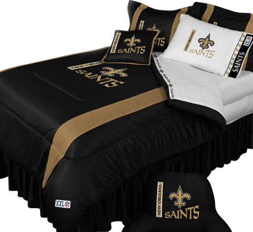 NFL New Orleans Saints Football Team 4 Piece Twin Bedding Set