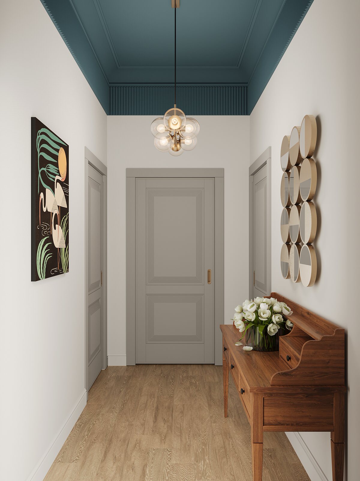 Проект в старом фонде в центре СПб. Ретро и винтаж.