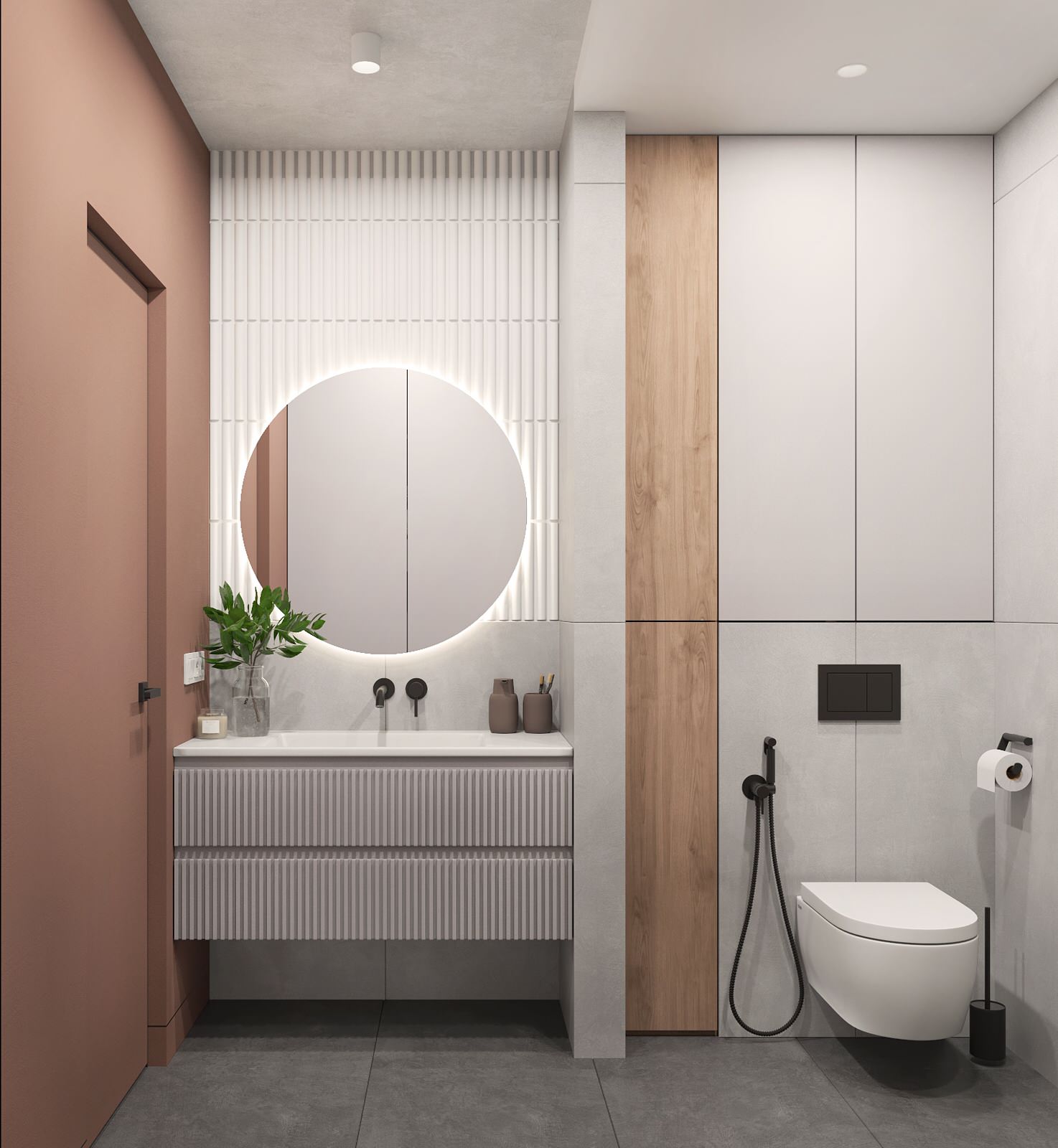 ЖК "Квартал Галактика", квартира в зеленом цвете.