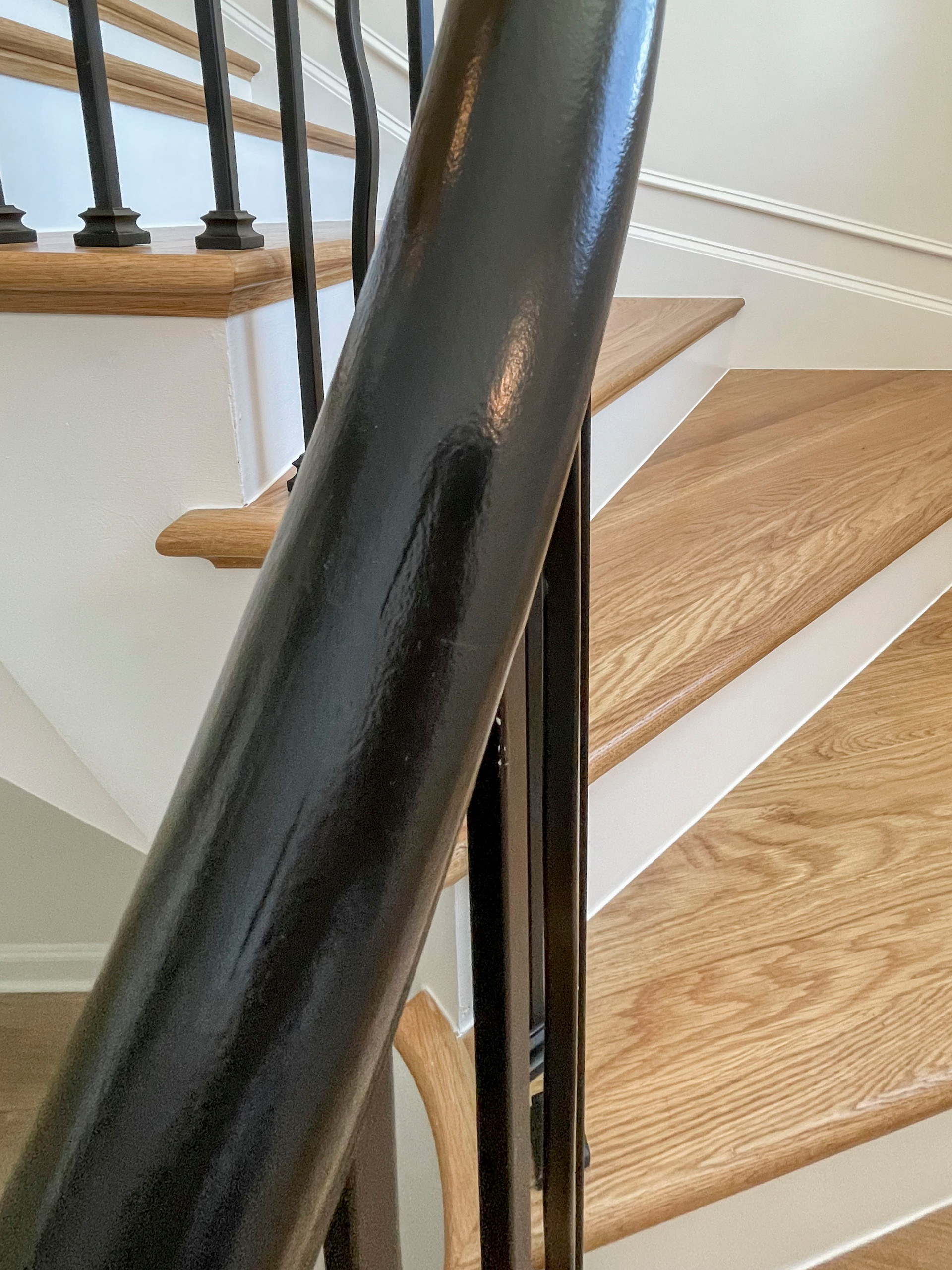 106_Modern Balustrade System Meets Traditional Winding Stairs, Aldie VA  20105
