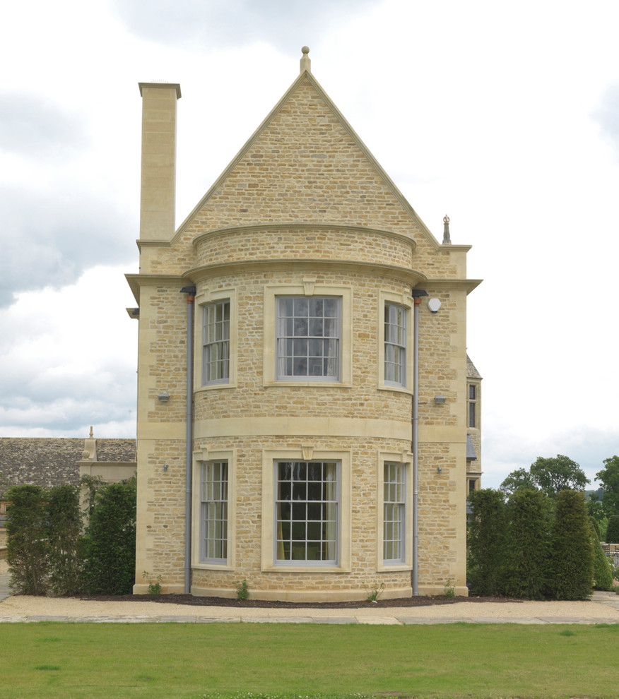 This is an example of a traditional three-storey exterior in Oxfordshire.