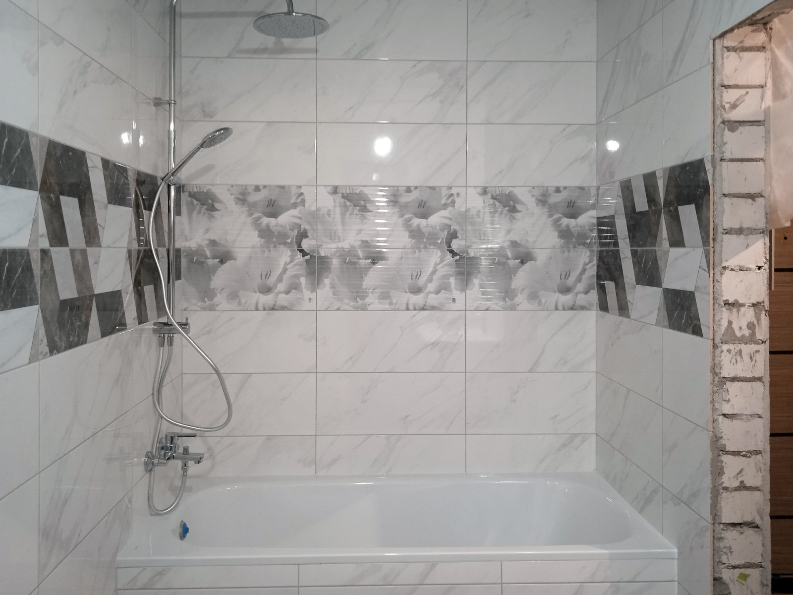 Совмещённый санузел в новостройке (ультраэконом)