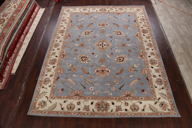 Traditional Floral Oriental Area Rug Hand-tufted Large Wool Carpet ...