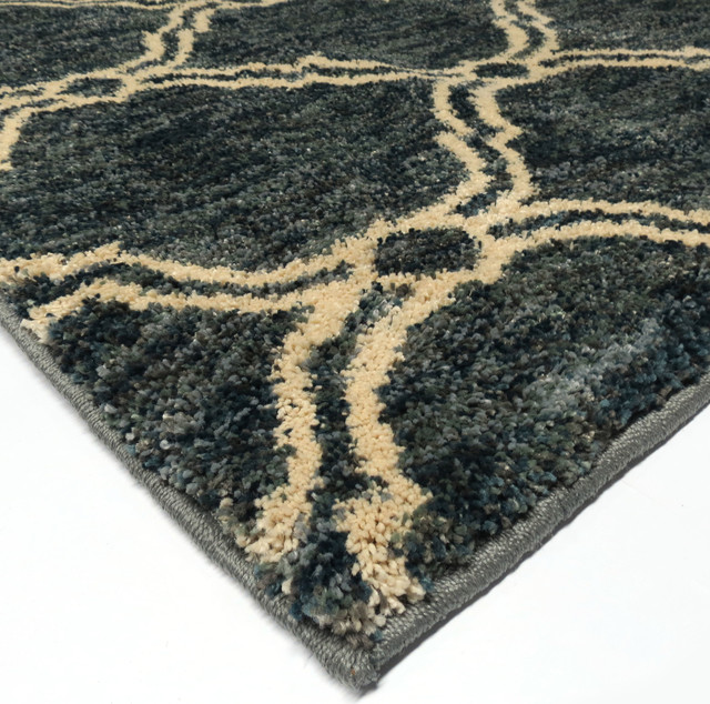 Orian Next Generation Gala Solid Indigo Rug Mediterranean Area Rugs