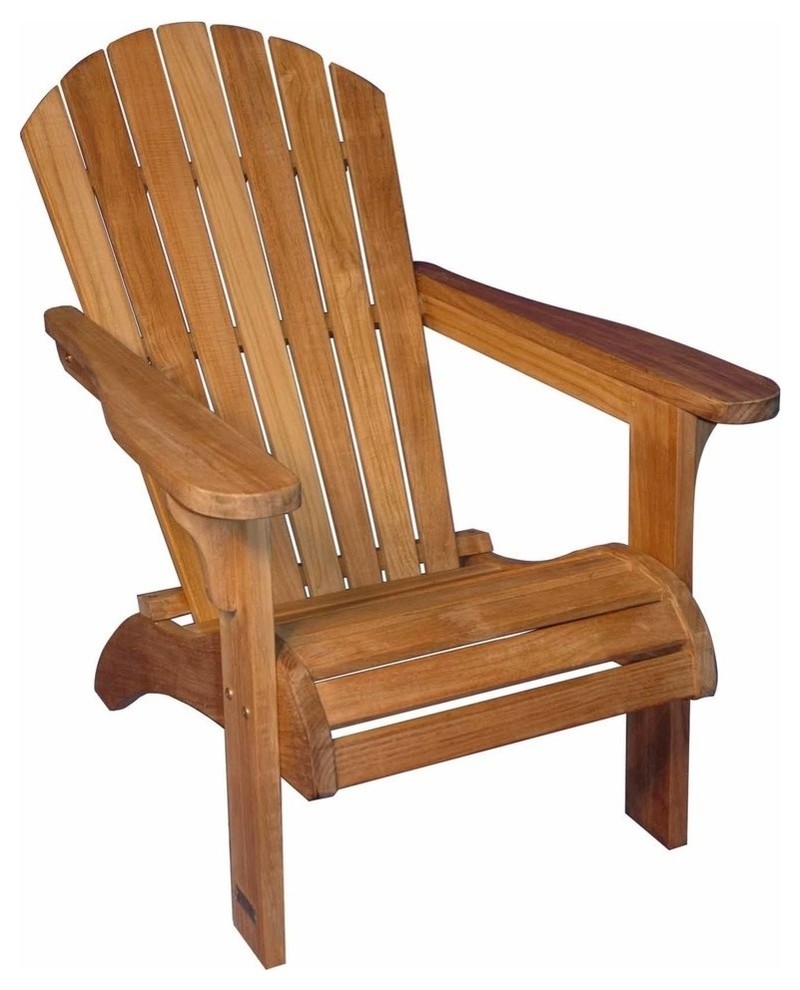 Adirondack Chair Solid Teak by Regal Teak Contemporary Adirondack