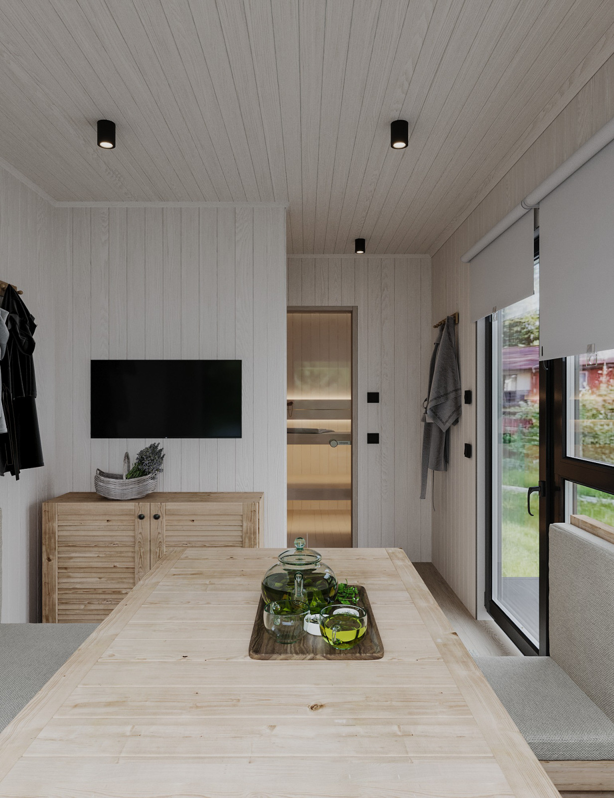 Проект бани из морского контейнера