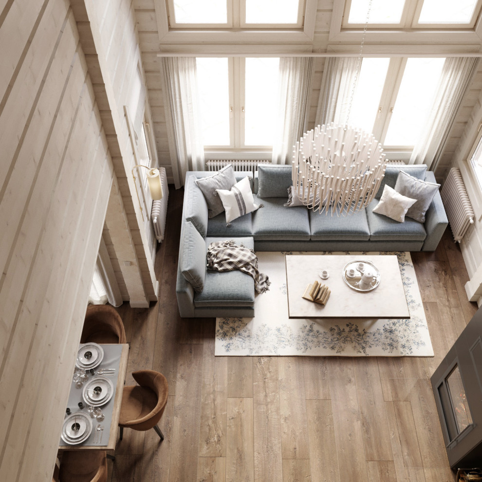 Загородный дом из бруса в поселке Смолячково